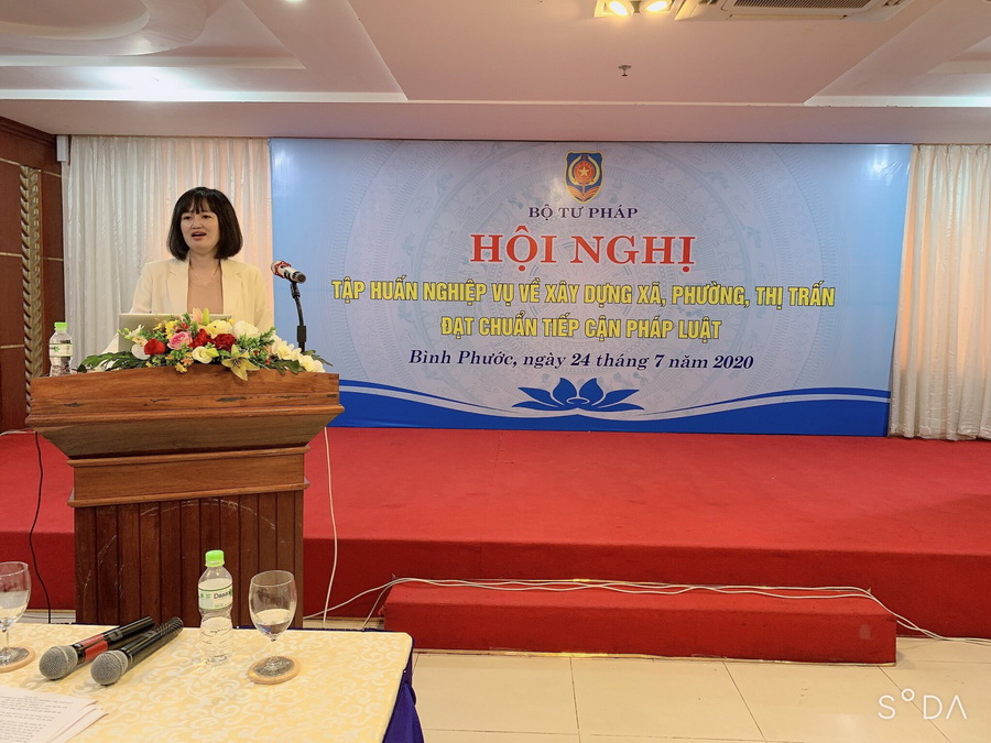 Vụ PBGDPL tổ chức Hội nghị tập huấn nghiệp vụ công tác xây dựng cấp xã đạt chuẩn TCPL tại Bình Phước