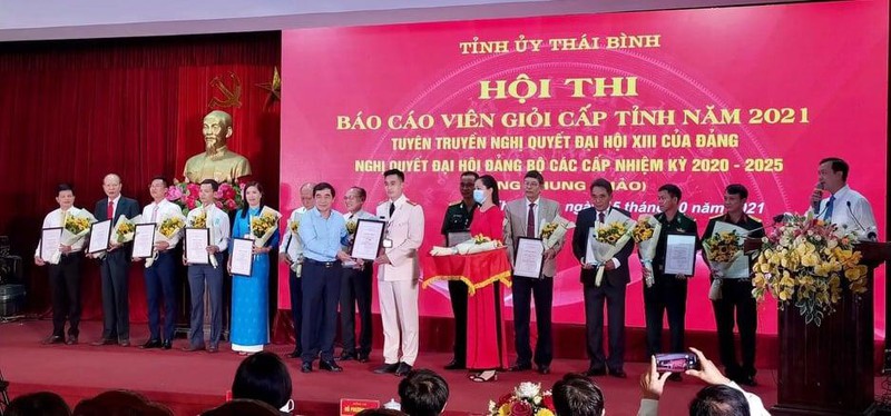 Thái Bình tổ chức Vòng chung khảo hội thi báo cáo viên giỏi tỉnh năm 2021
