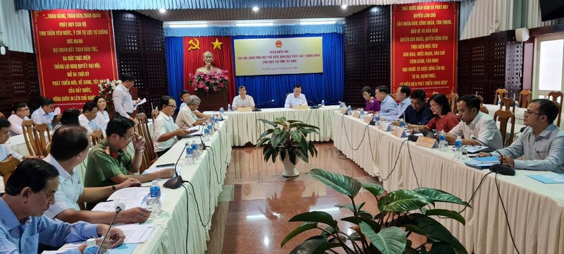 Đoàn kiểm tra Hội đồng phối hợp phổ biến, giáo dục pháp luật trung ương làm việc tại Tây Ninh